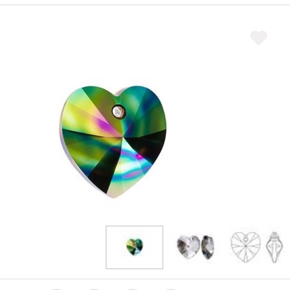 Handmade Swarovski Crystal ❤️ Heart Necklace - Picture 3 of 6